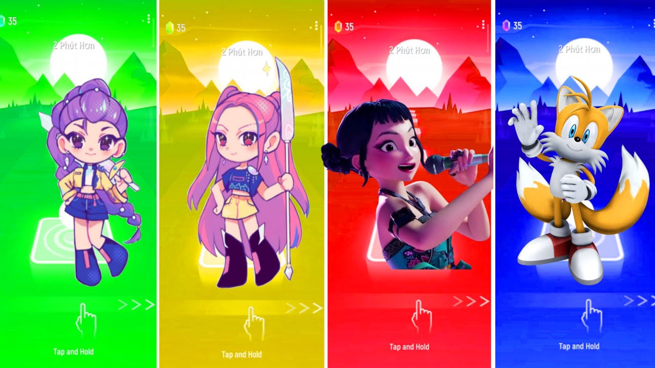 K-Pop Demon Hunter Girl (Chibi &ndash; Purple Hair)