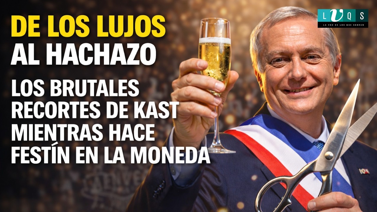 🔴DE LOS LUJOS AL HACHAZO. LOS BRUTALES RECORTES DE KAST MIENTRAS HACE FESTÍN EN LA MONEDA