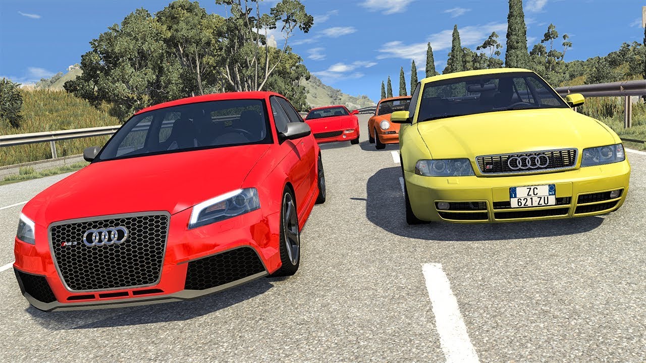 Street Race Crashes #17 - BeamNG DRIVE | SmashChan