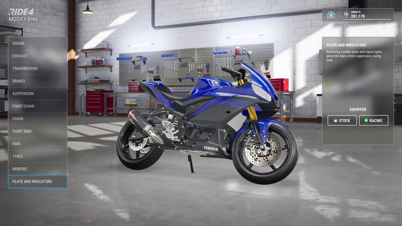 RIDE 4 Career Mode #3 (Difficulty 120%) YAMAHA YZF-R3 (2019) Full Customization Gameplay & Replay