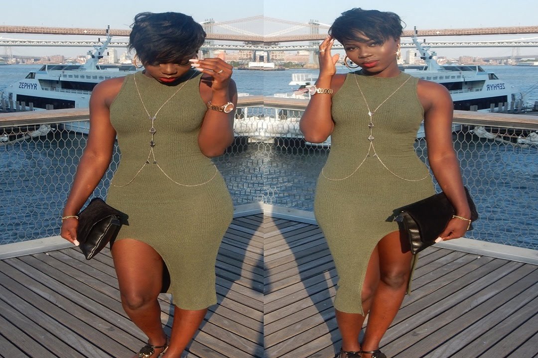 OOTD Featuring Olive Green Dress