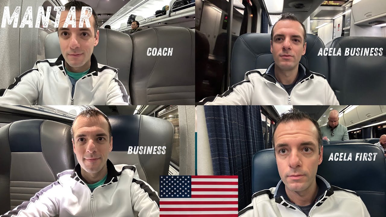 Amtrak Northeast Corridor - Trying Every Class of Service! (MANTAR)