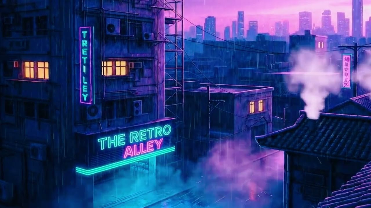 4AM IN TOKYO 🌙 Nostalgic Lofi Hip Hop Mix | Cyberpunk City Ambience & Rain Sounds 💜