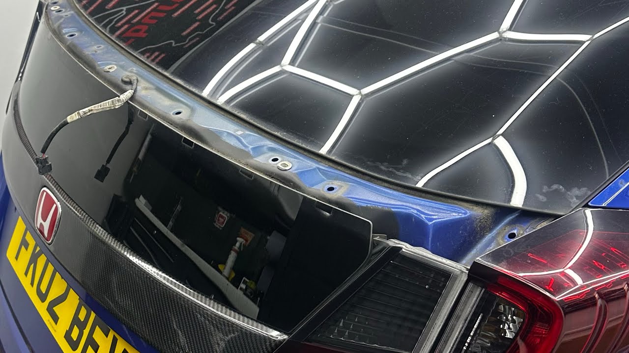 Civic fk2 rear carbon blade install