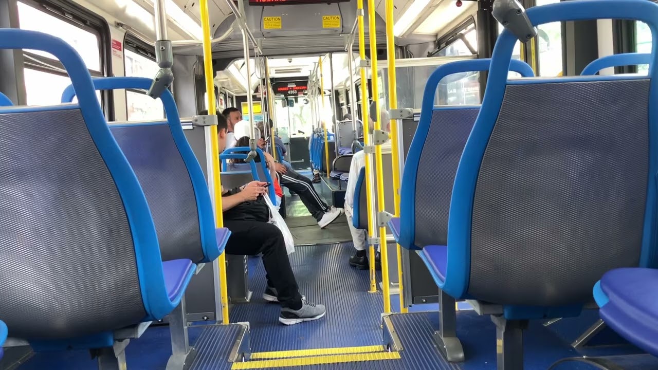 CTA On Board Riding 2013 New Flyer D60LFR Bus 4353 on Route 147 Going Southbound from Howard to DT