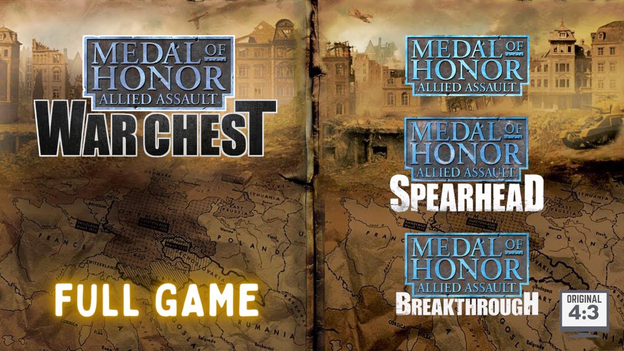 Medal of Honor: Allied Assault War Chest - Full Game / All Missions Complete Walkthrough Gameplay