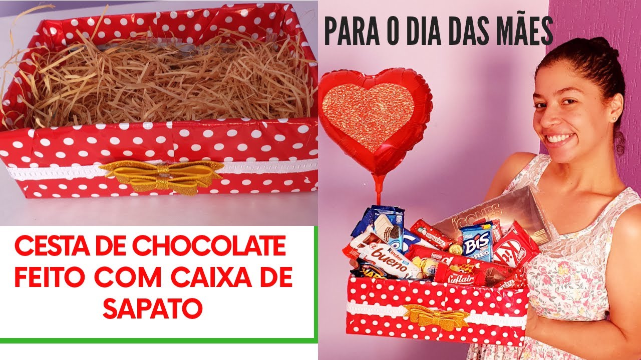 COLAB: COMO FAZER CESTA COM  CAIXA DE SAPATO