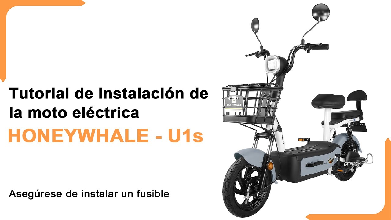 Tutorial de instalación de la moto eléctrica HONEYWHALE U1s（Versión más antigua）#motorbike
