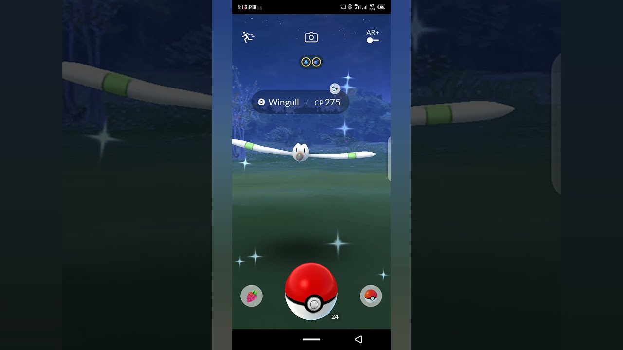 Catching ✨Shiny Wingull✨ In Pokemon Go #shorts