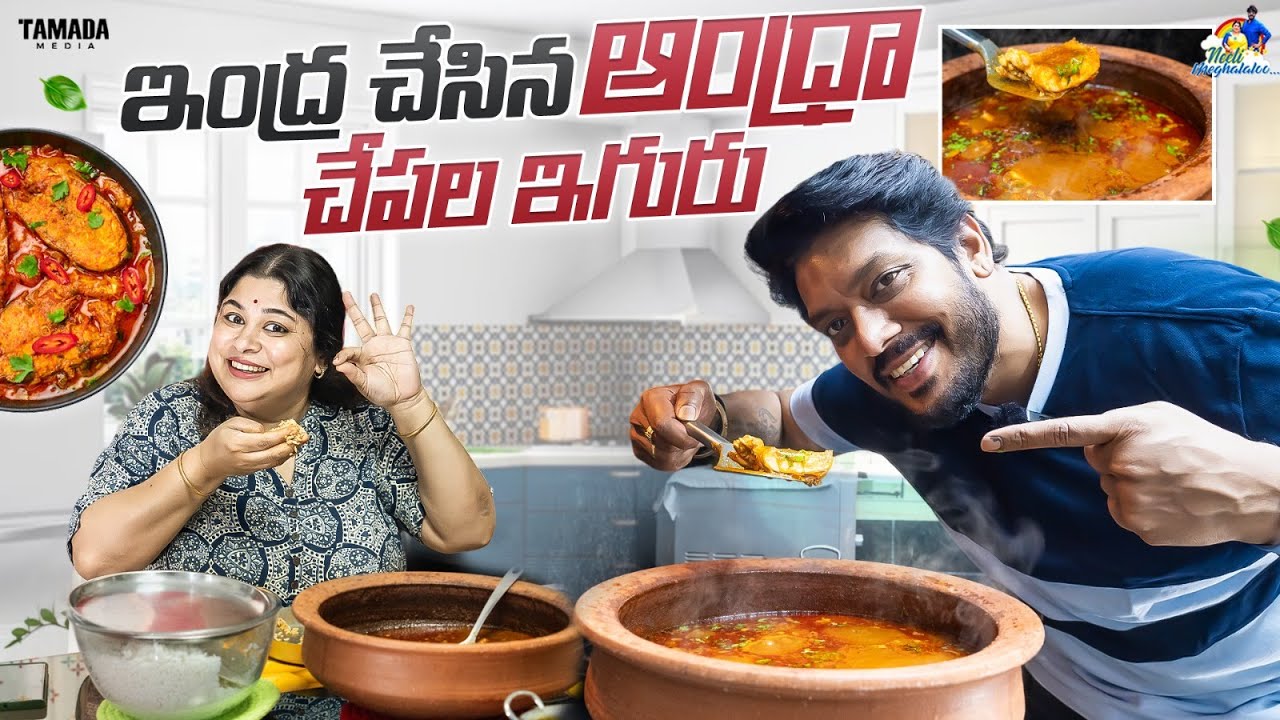 ఇంద్ర చేసిన ఆంధ్ర చేపల ఇగురు || Fish Fry || NM Foods || Neeli Meghaalaloo || Tamada Media