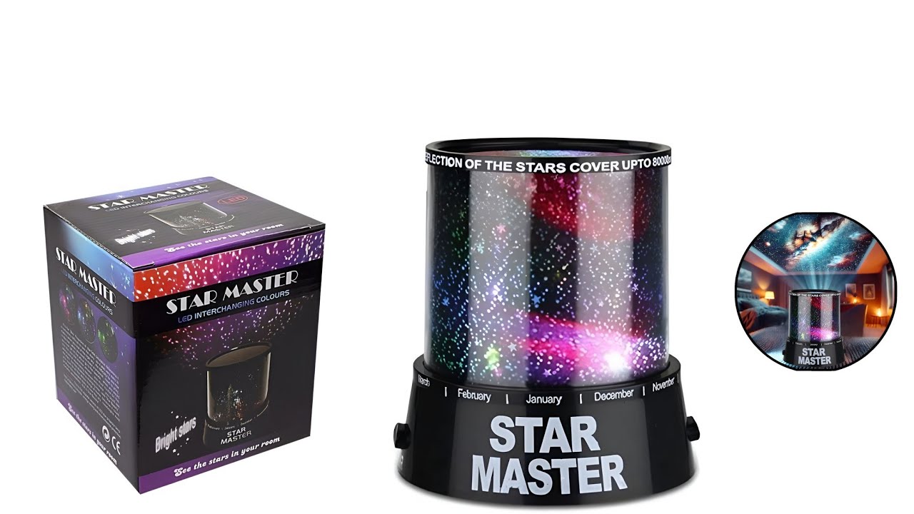 Star Master Night Light Projector - Transform Your Room into a Galaxy!