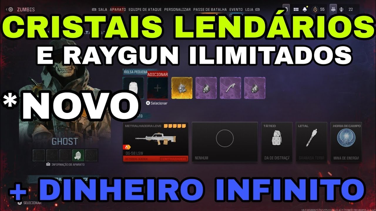 CRISTAIS LENDARIOS ILIMITADOS GLITCH SOLO FACIL MW3  RAYGUNS ILIMITADOS E DINHEIRO INFINITO MW3