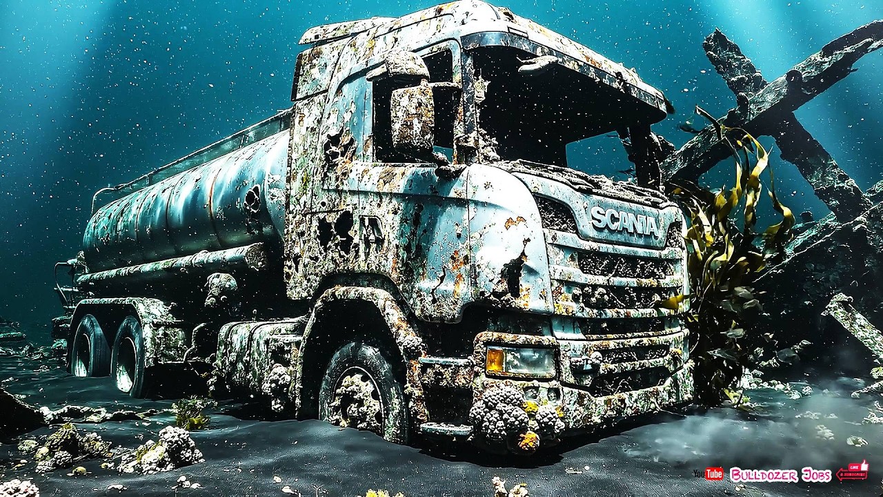Years Underwater! Scania Fuel Tanker Truck Restored to Like New