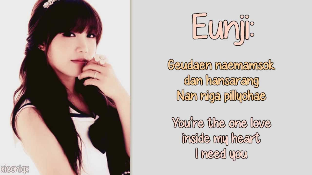 A Pink - I Need You [English Lyrics, Member Coded + Romanisation] HD