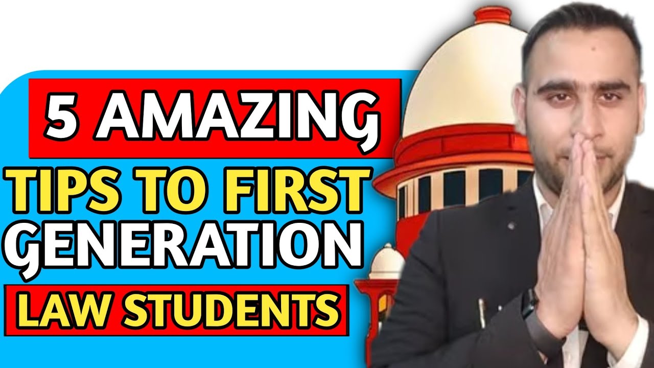 5 Amazing Tips To First Generation Law Students/Lawyers #thelegalindian #askyourvakil #9711933400
