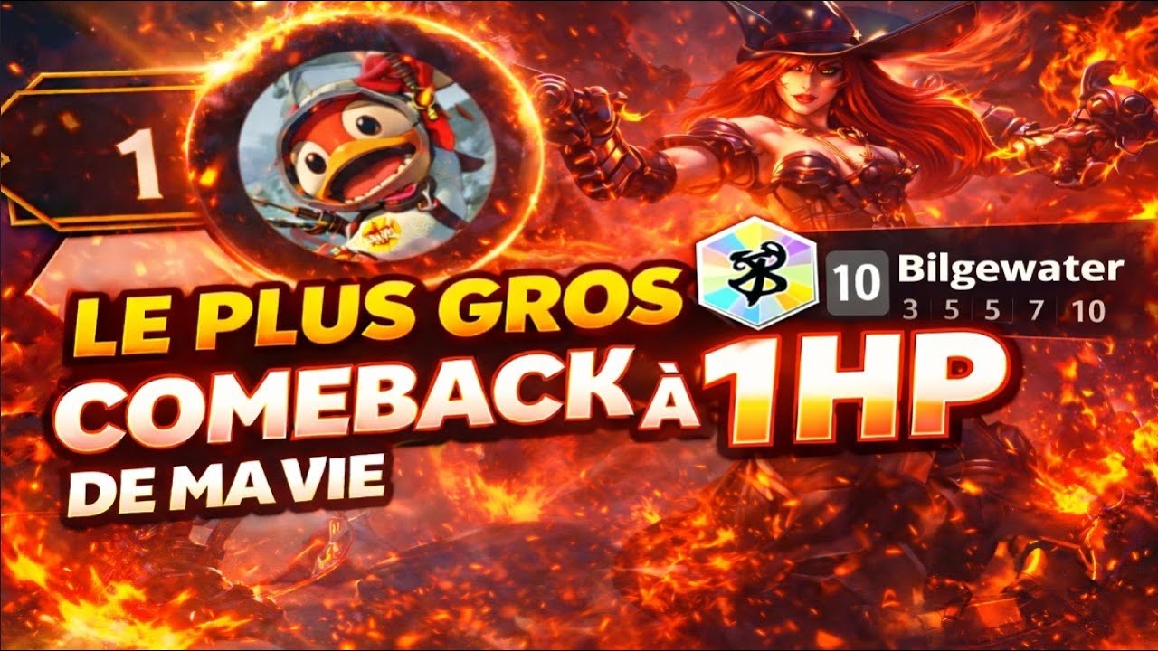 10 BILGEWATER AVEC 1HP , LE COME BACK EST FOU