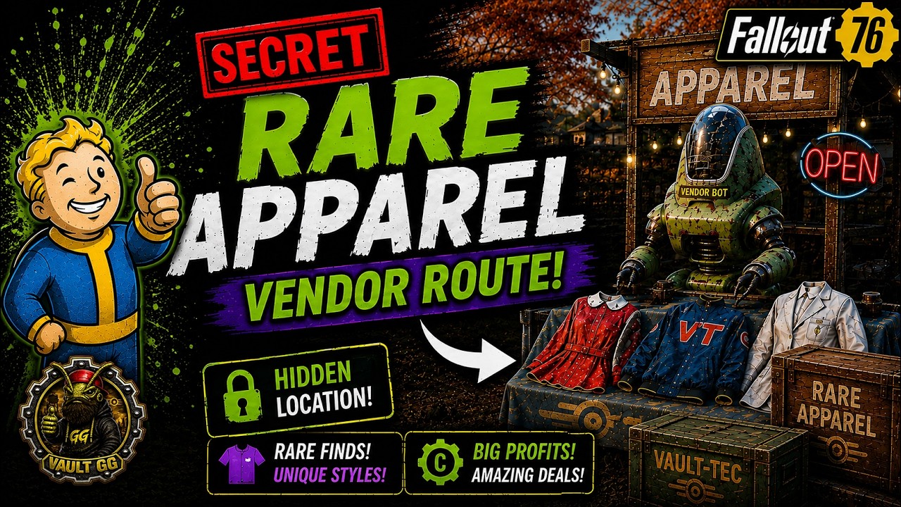 The SECRET Fallout 76 Vendor Route Everyone Misses (Rare Apparel & Plans)