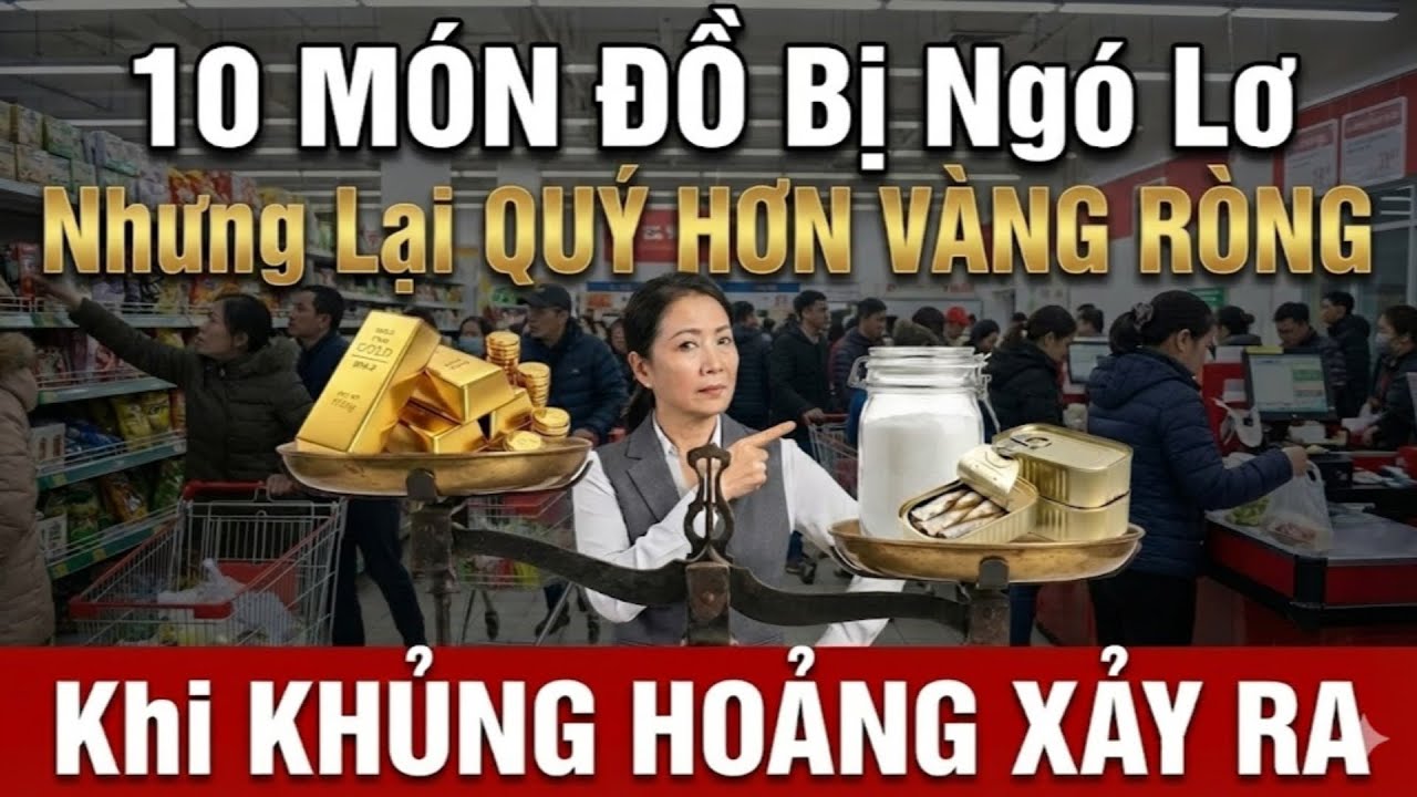 Không Ai Tranh Mua 10 Món Này Nhưng Chúng Sẽ QUÝ HƠN VÀNG RÒNG Khi Xã Hội Rơi Vào CẢNH HỖN LOẠN
