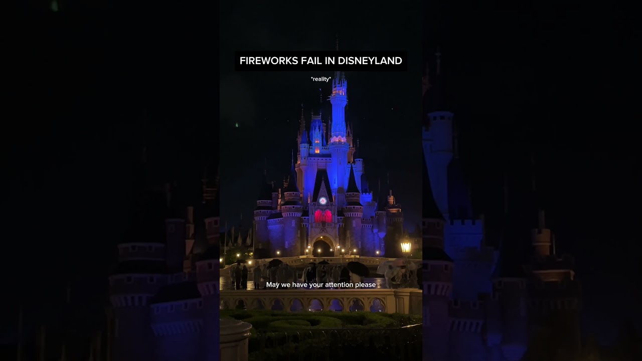 Fireworks Fail in Disneyland Tokyo, Japan 😭