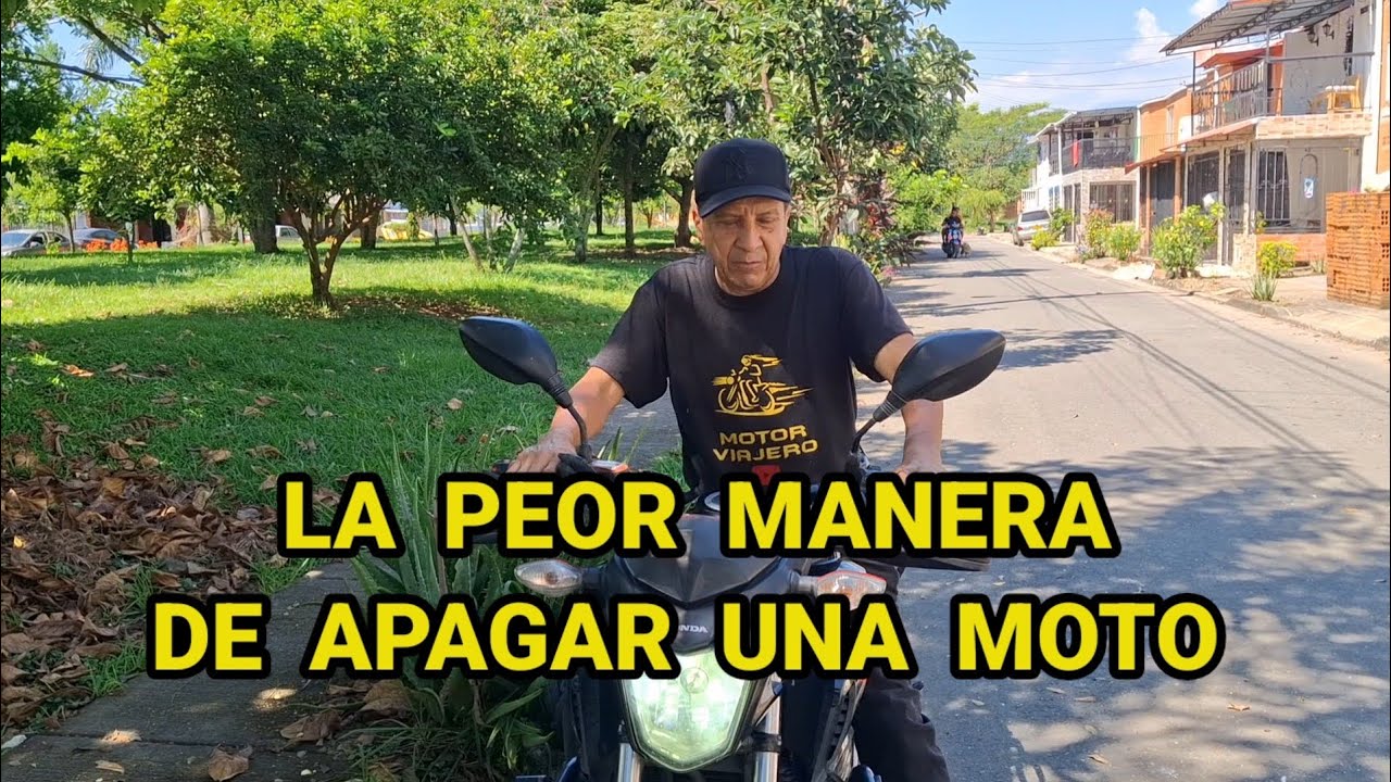 LA PEOR MANERA DE APAGAR LA MOTO