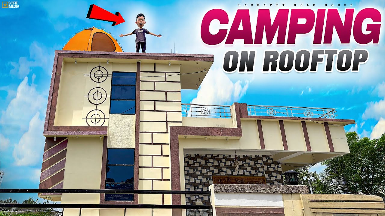Camping on Rooftop for 12 Hours 🔥🔥 | A Crazy Night on the Terrace! టెర్రేస్ పైన 12 గంటల క్యాంపింగ్!