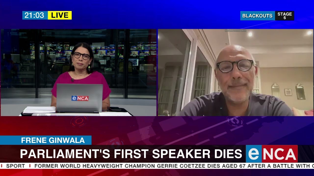 Frene Ginwala | Parliament's first speaker dies