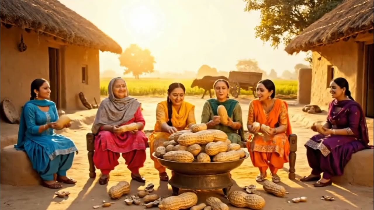 गाँव की लड़कियाँ जंगल से लाई अनोखी बड़ी मूँगफली 🌰 | गाँव की ज़िंदगी | Village Girls Peanut Story