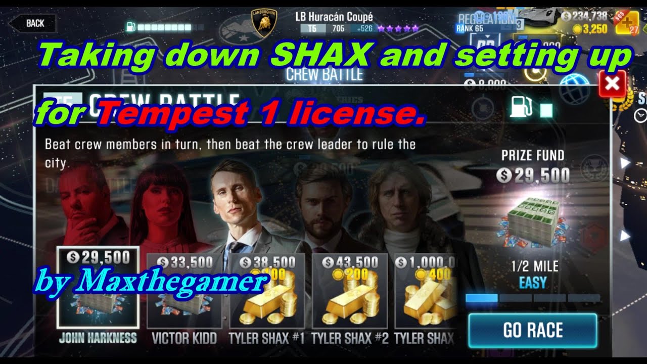 CSR2|CSR Racing 2: Beating Shax and get a cheap Tempest license by going broke