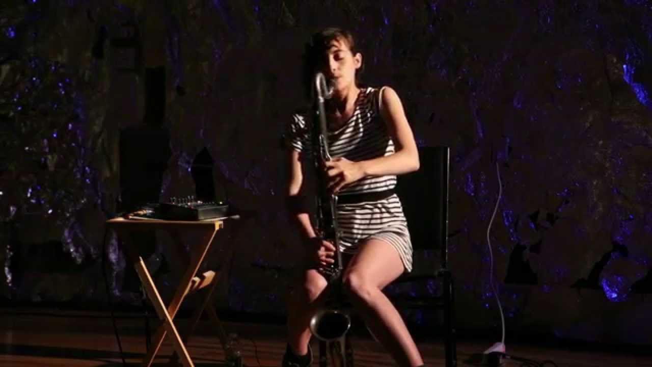 Lea Bertucci - solo amplified bass clarinet - at JACK, Brooklyn - July 13 2014