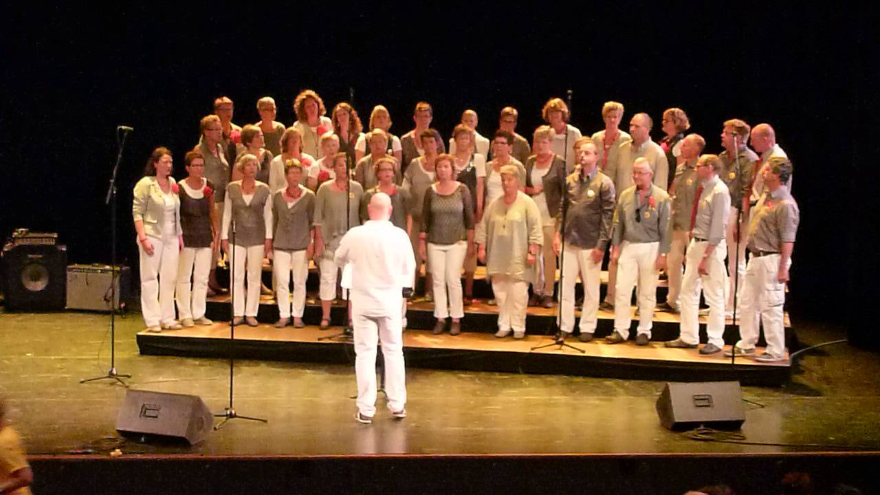 Amusing Hengelo 2013. Het koor Multiple Voice Aalten song 2. Rabotheater Hengelo.