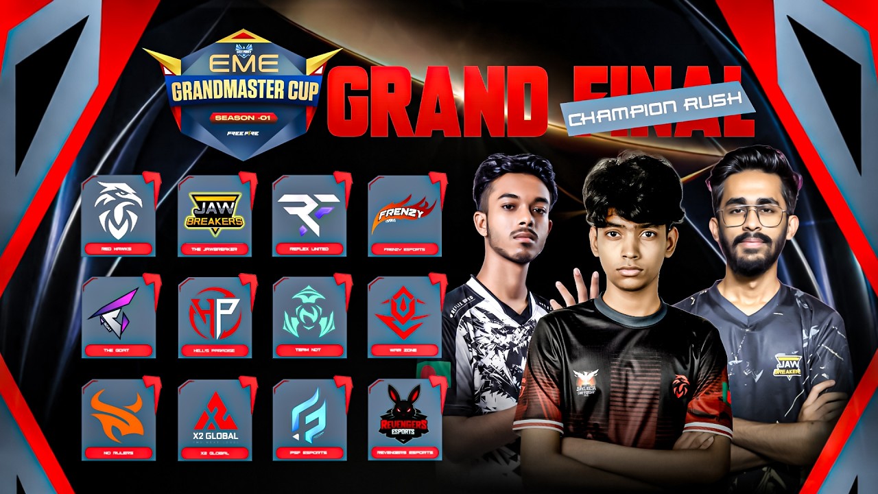 [ 🔴CHAMPION RUSH] EME GRANDMASTER CUP|| SEASON 1 || EASY MONEY ESPORTS || ft@Blade_On_Top