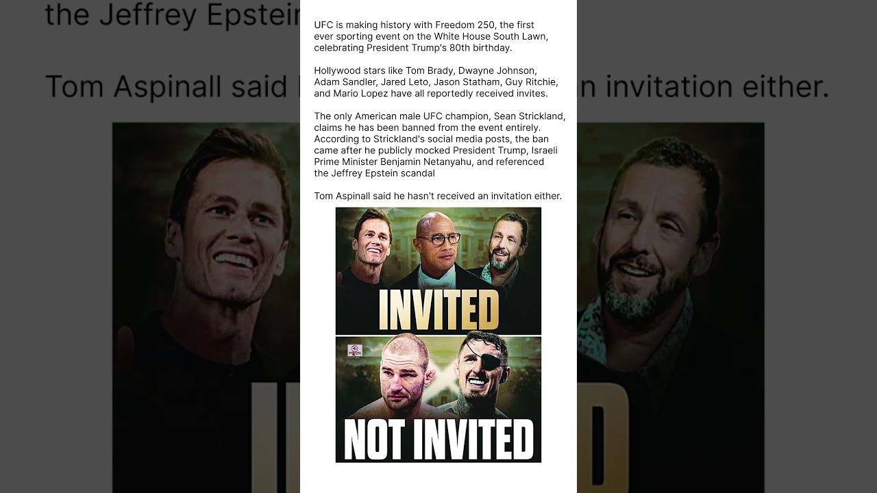 White House UFC Invitation