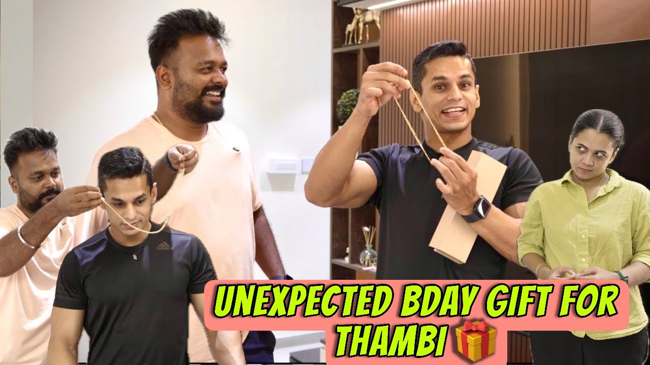 Costly bday gift for costly brother 😂 Gold Chain 💛 Hussain Manimegalai