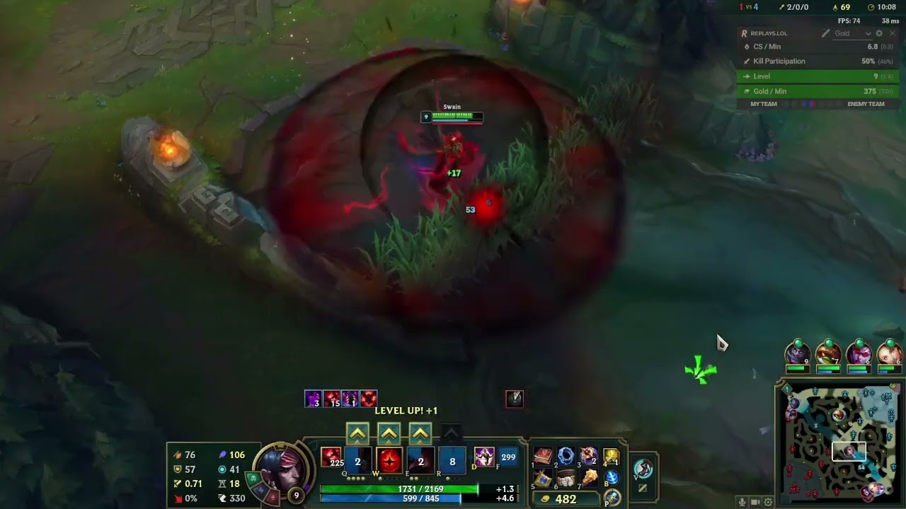 Swain Game 343 (Win vs Katarina, S+)