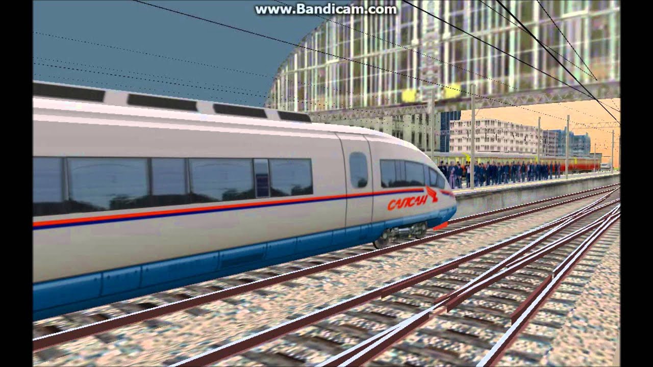 OpenBVE HD: Siemens Velaro RUS Sapsan (Сапсан) IGBT AC Traction Motor Sounds