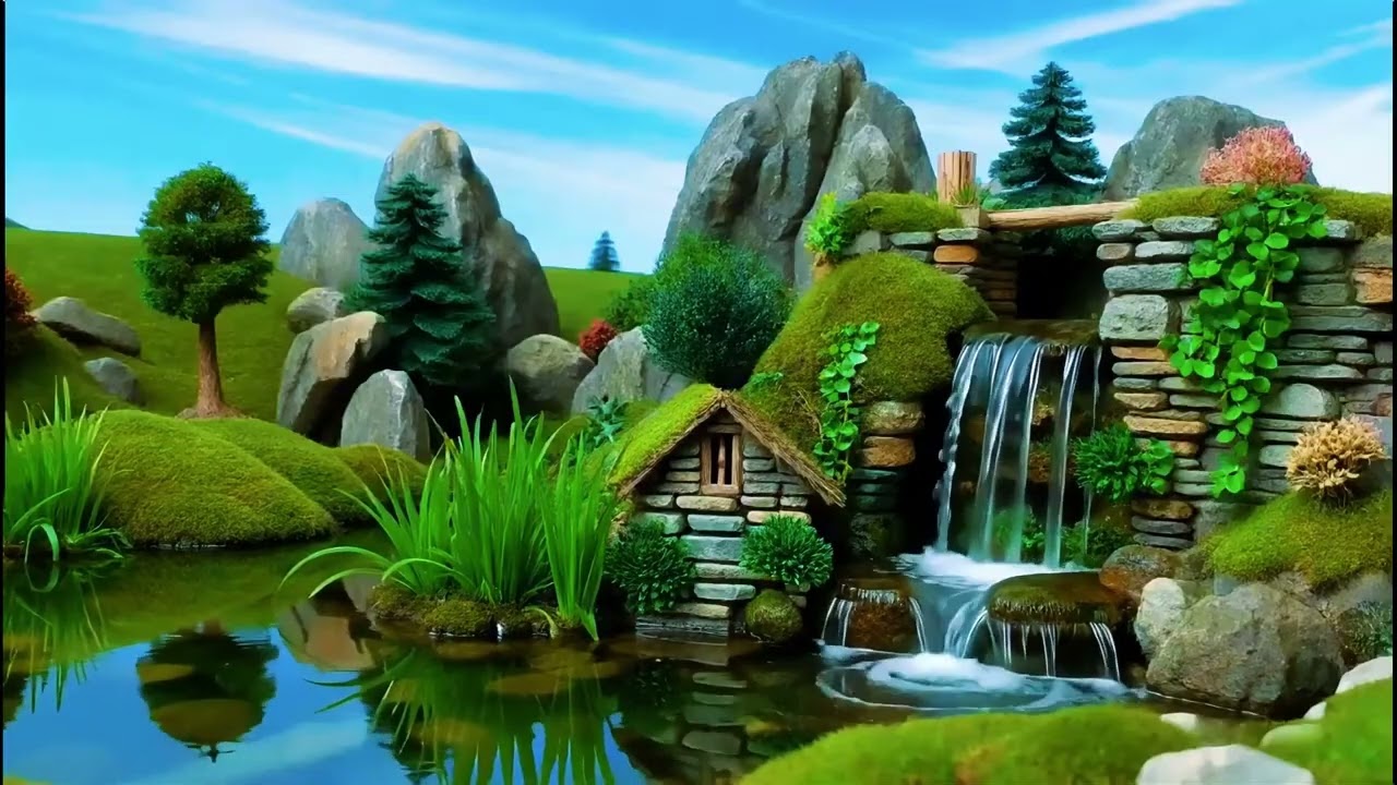 🌿 Gentle Waterfalls & Quiet Valley Ambience 💦 | Peaceful Nature Sounds for Deep Relaxation