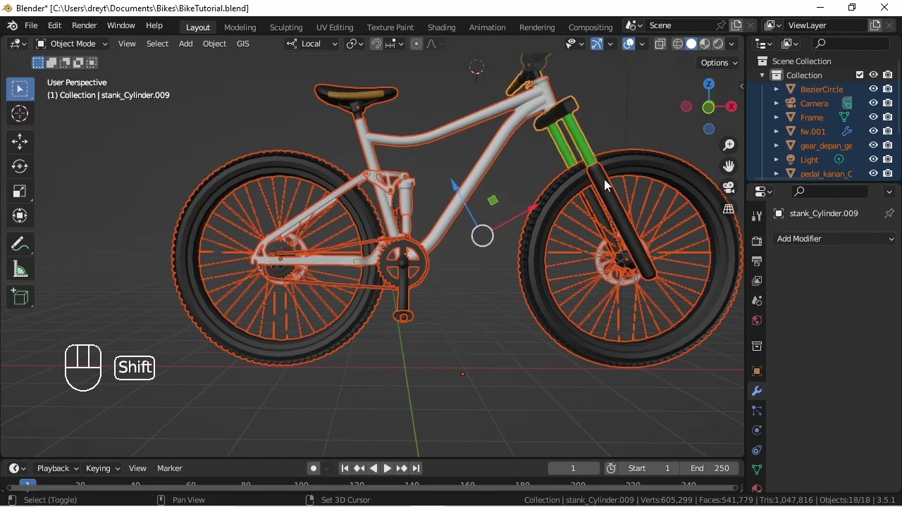Blender Bike Rig Update 2.0 Part 1 |Main Setup|