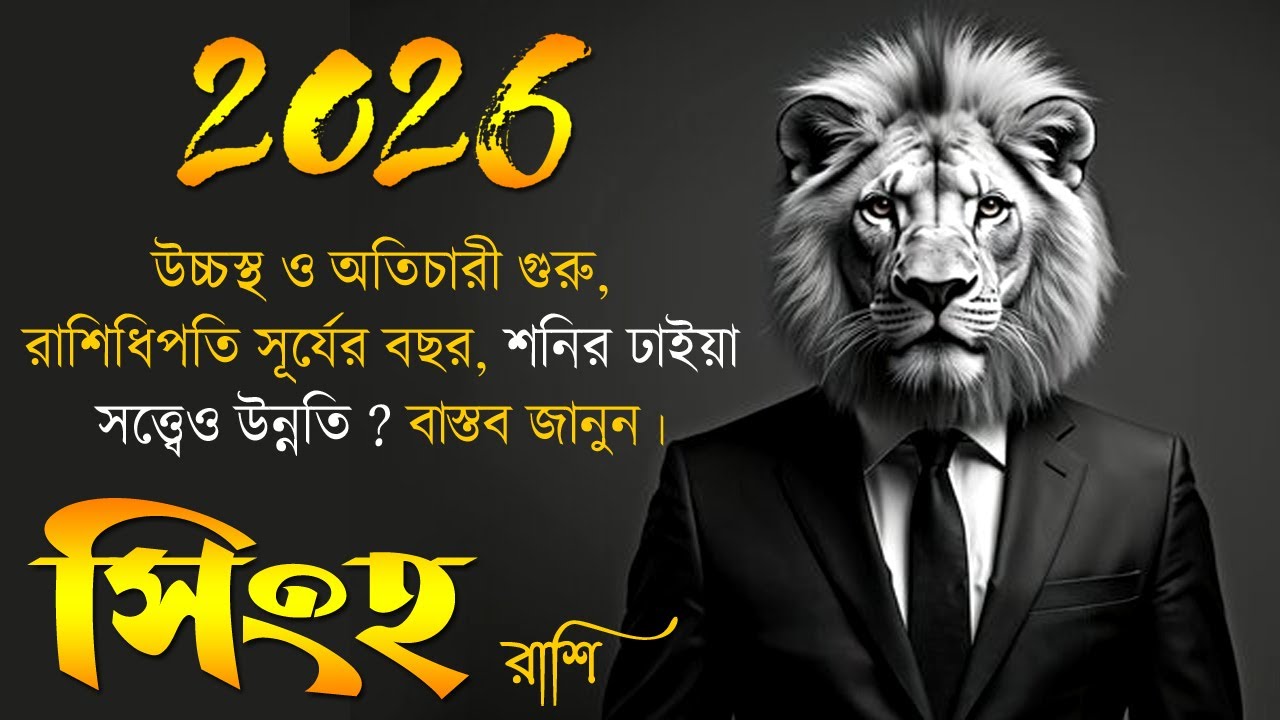 সিংহ রাশি ২০২৬ - Singh Rashi 2026 - Yearly Rashifal 2026 - Leo 2026 Horoscope - Singh Rashifal 2026
