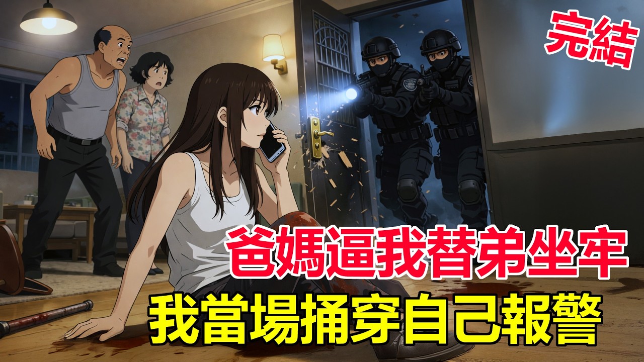 爸媽逼我替弟坐牢，我當場捅穿大腿報警