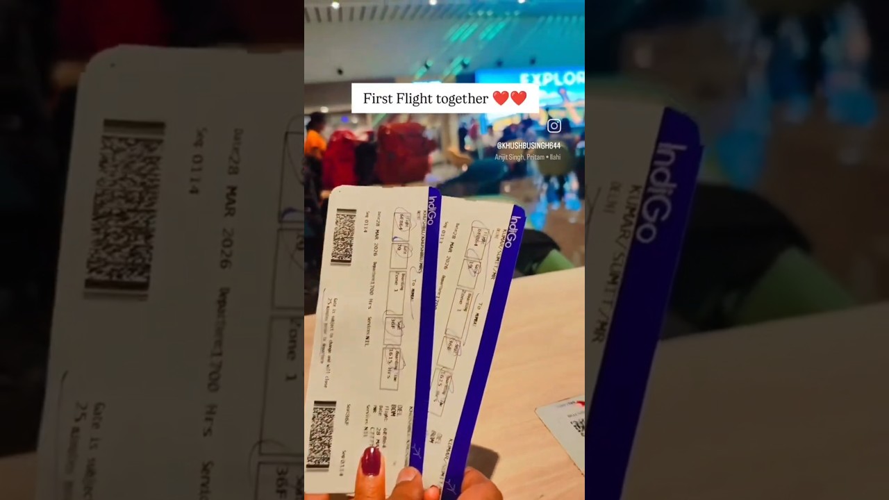 First Flight ✈️✈️ together #journey #ytshorts