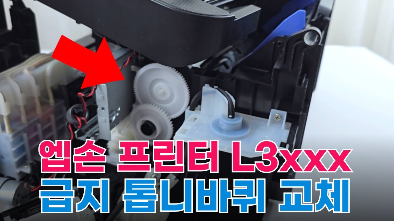 엡손 L3100 종이 급지 톱니바퀴 : 클루스 기어 키트 교체 방법