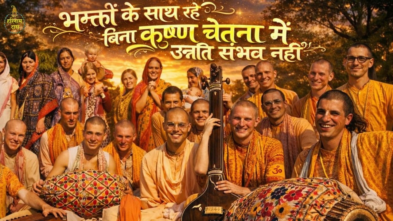 भक्तों के साथ रहे बिना कृष्ण चेतना में उन्नति संभव नहीं | Srimad Bhagwatam 4.12.37