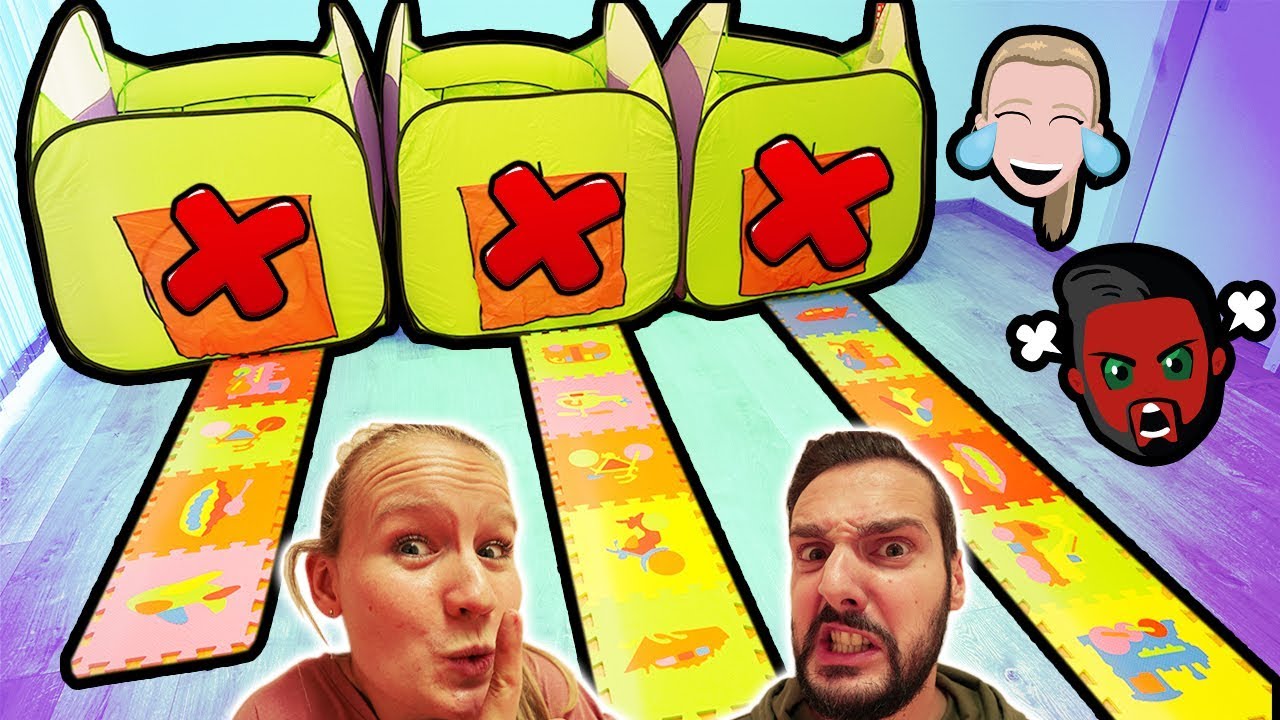 KATHI SCHUMMELT BEI GUCK NICHT DURCH DAS FALSCHE LOCH! *Lustige Slime Challenge mit Kaan*