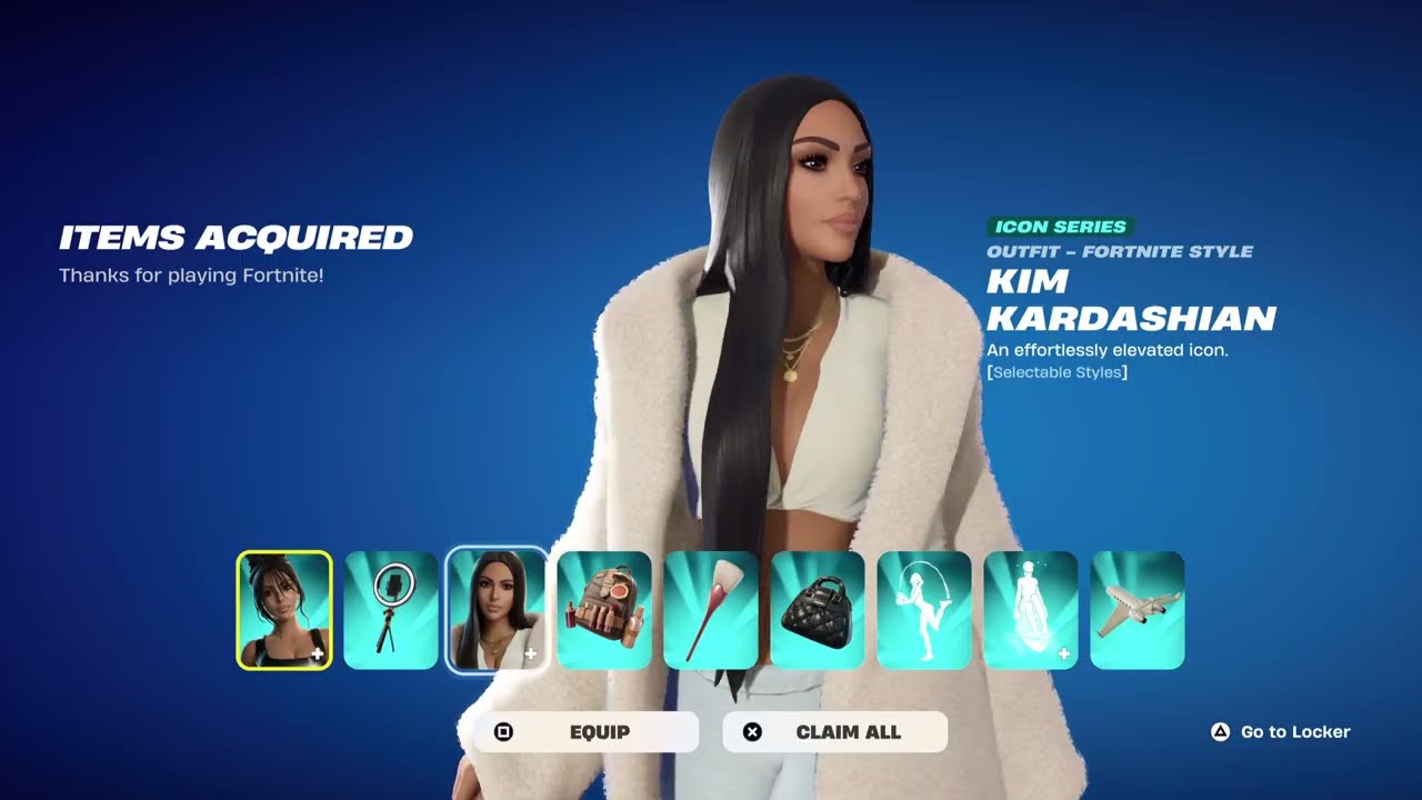 Fortnite Item shops Kim K 