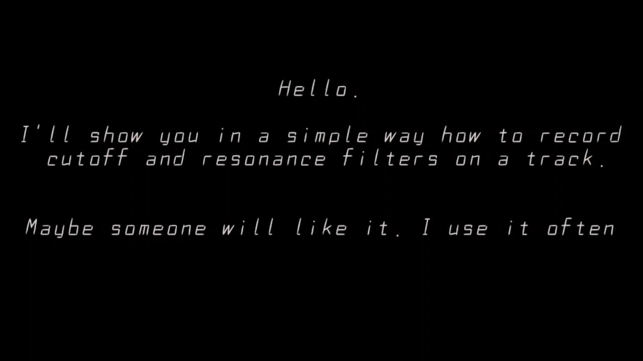 Roland Fantom - how to record filters (cutoff, resonance)