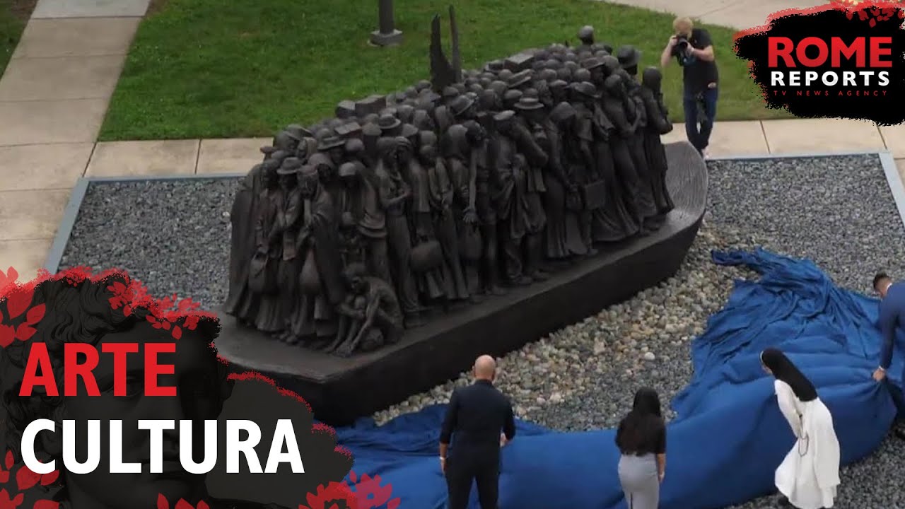 Una réplica del monumento a migrantes y refugiados del Vaticano se instala en EE.UU.