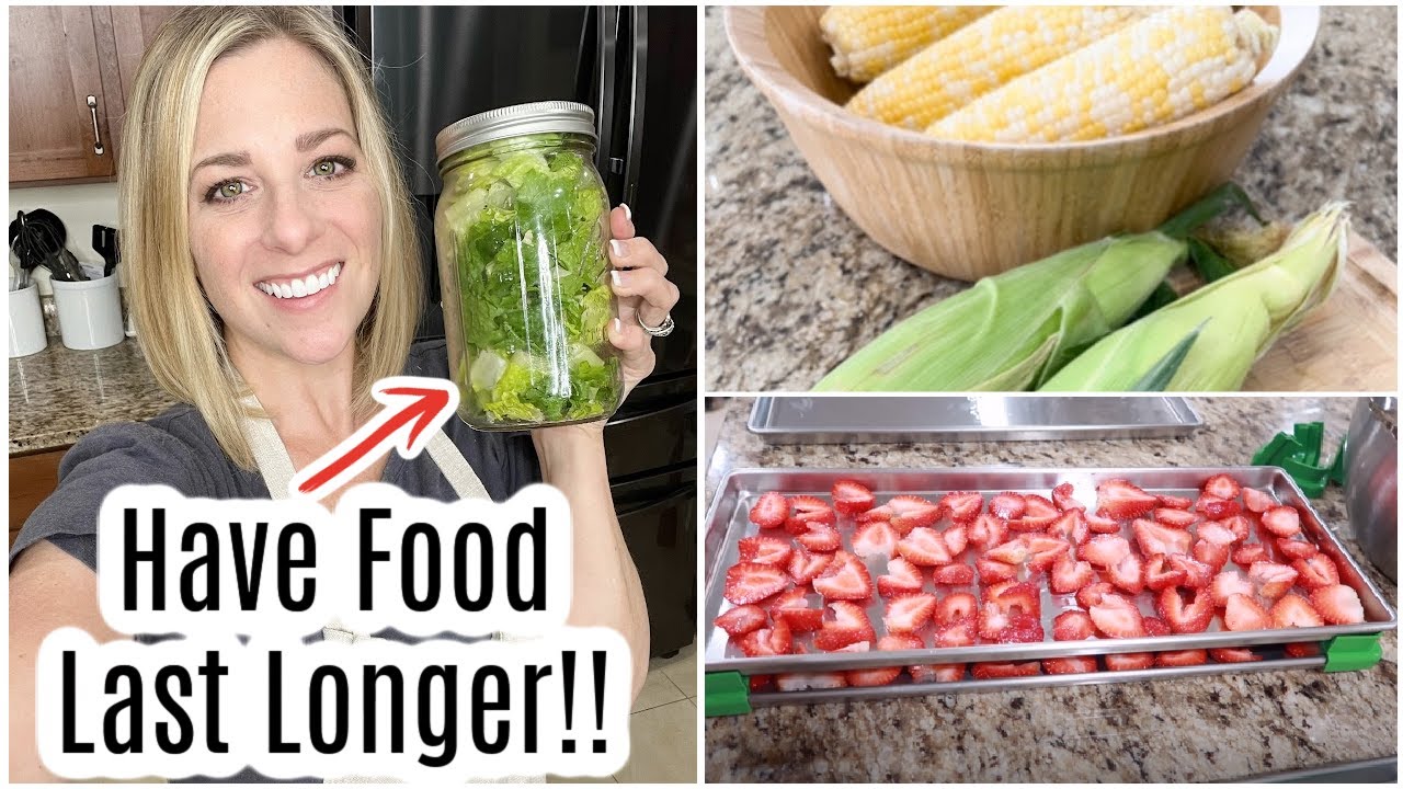 How I preserved lettuce For Weeks! HUGE Food Preservation Day!