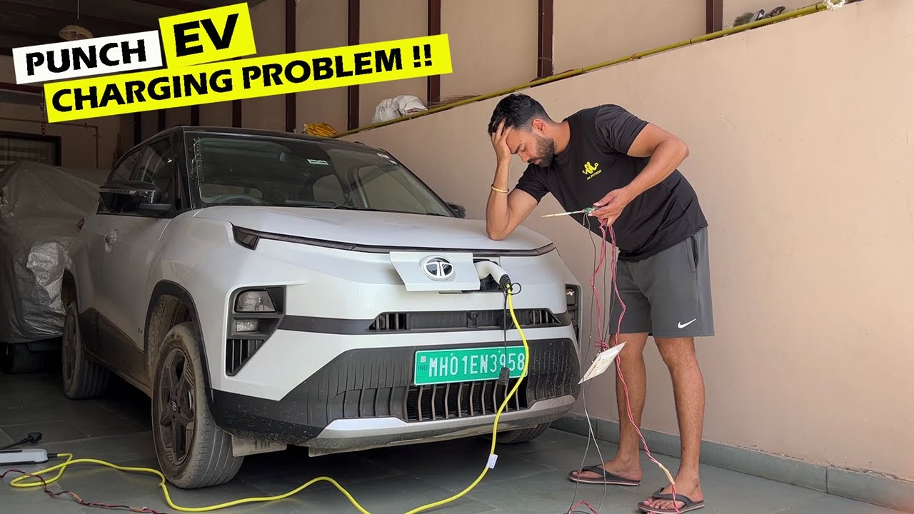 *ПРОБЛЕМА С ЗАРЯДКОЙ* Новый Tata Punch EV | НЕТ заземления — НЕТ проблем!