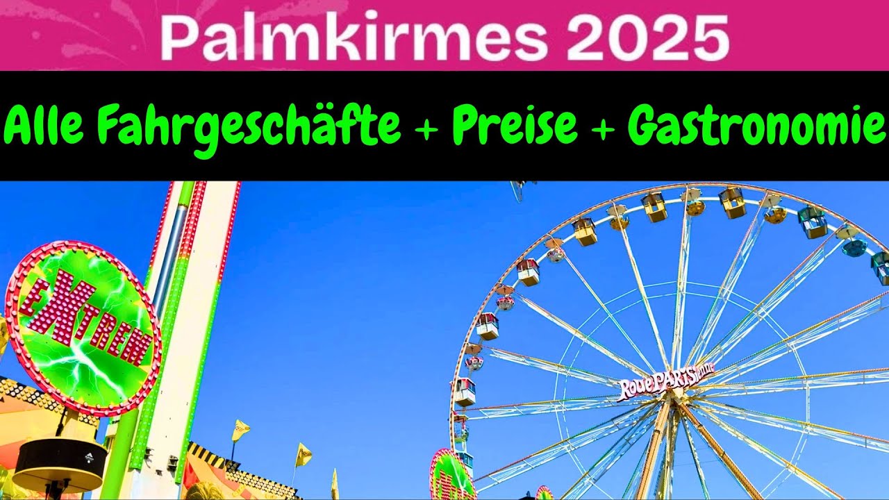 Palmkirmes 2025 Recklinghausen / Alle Fahrgeschäfte + Preise + Gastronomie / Parken / Rundgang /Tipp