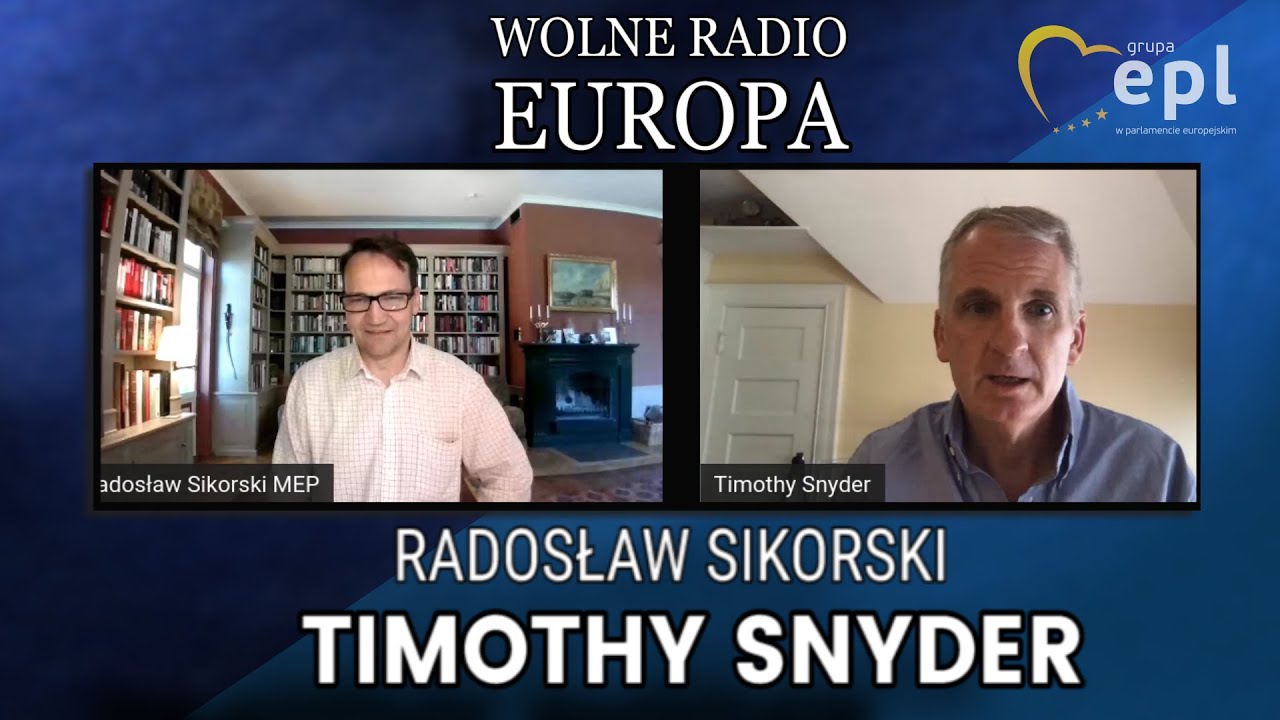 Nie tylko o historii nacjonalizmu z prof. Timothy Snyderem rozmawia Radosław Sikorski